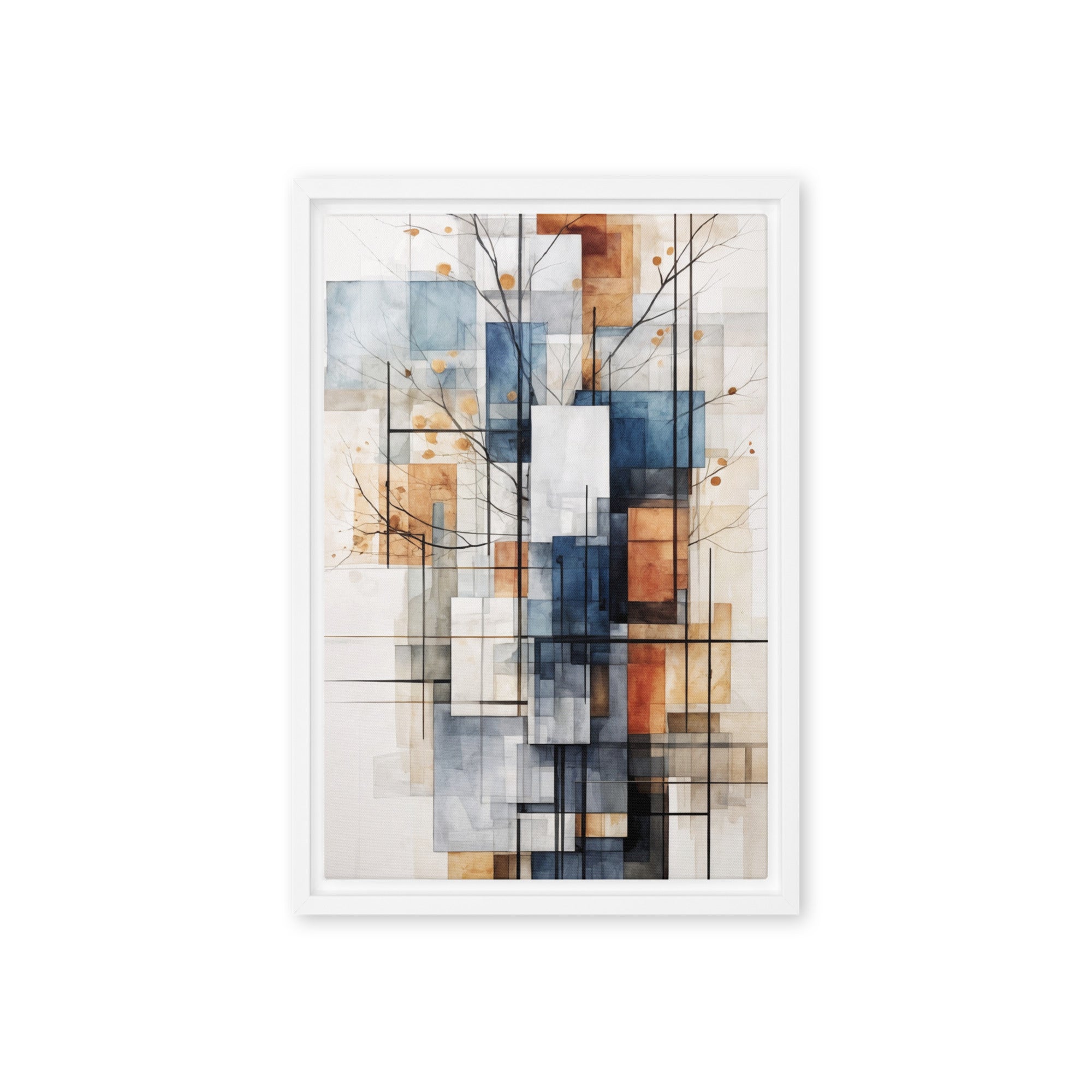 True framed canvas print wall display image in black frame, 20 x 30 inch large size
