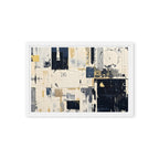 Printful official Framed Canvas mockup - White / 12″×18″