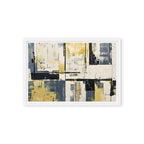 Printful official Framed Canvas mockup - White / 12″×18″