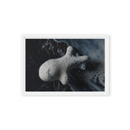 ASTEROID — Framed Canvas, White, 12×18