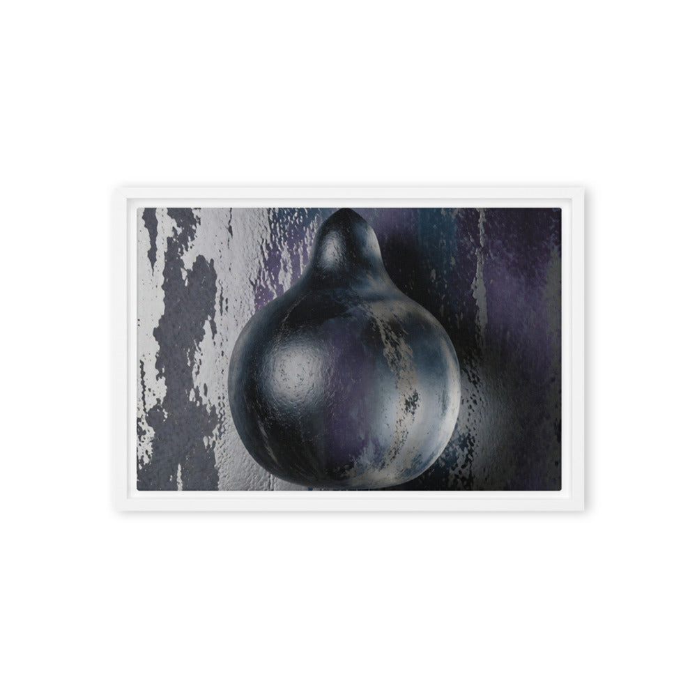 DROP — Framed Canvas, White, 12×18