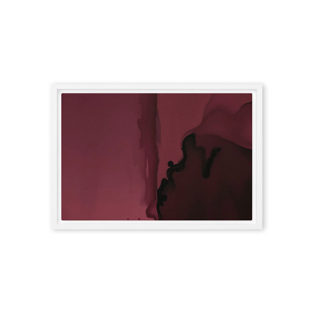 CARINENA — Framed Canvas, White, 12×18