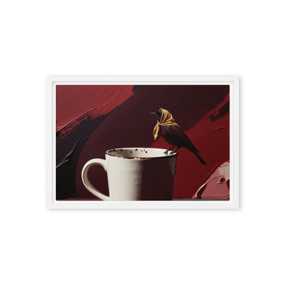 KILN — Framed Canvas, White, 12×18