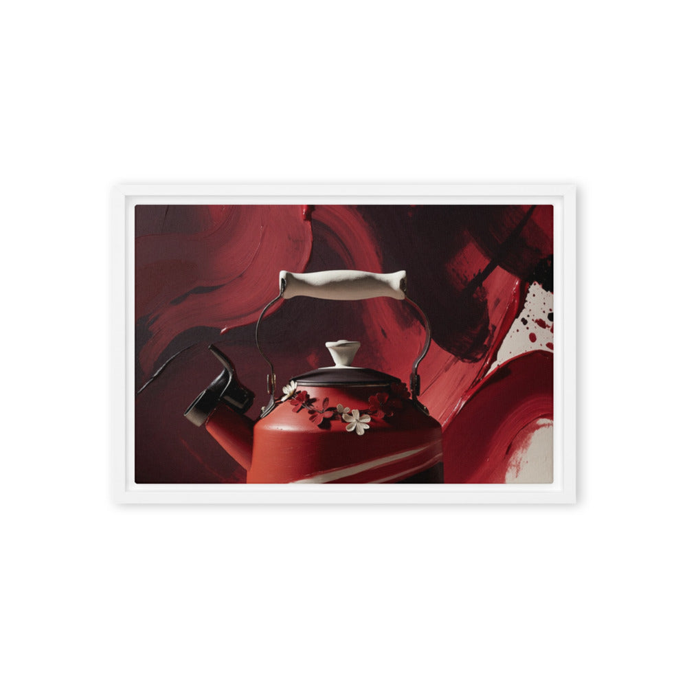 CARAFE — Framed Canvas, White, 12×18