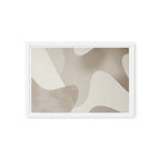 JACQUARD — Framed Canvas, White, 12×18