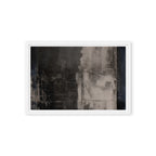 BARRIER — Framed Canvas, White, 12×18