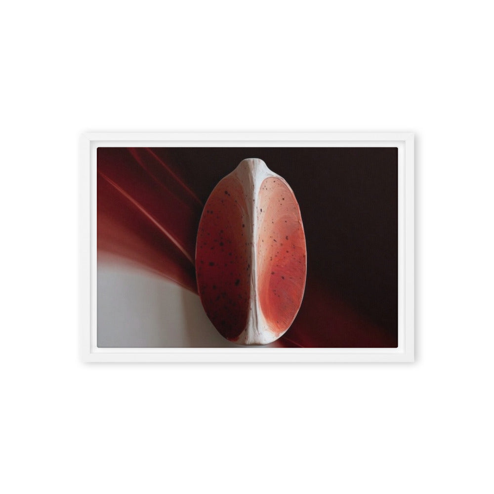 AMPHORA — Framed Canvas, White, 12×18