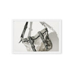 FERRULE — Framed Canvas, White, 12×18