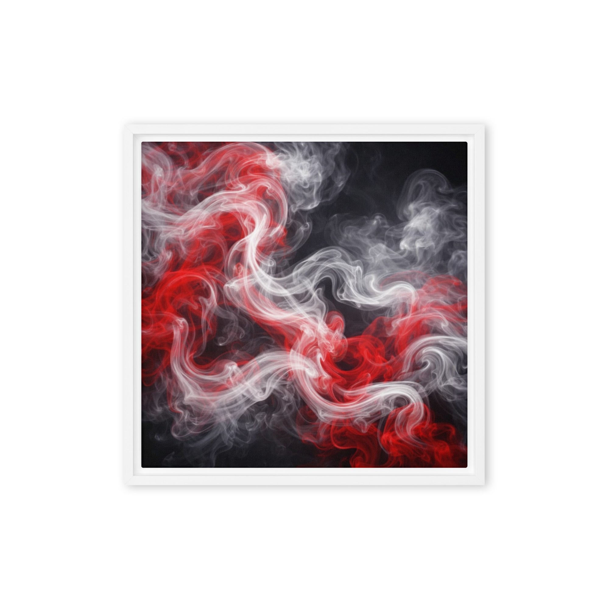 Charged framed canvas print image for product listing in 16 x 16 inch universal size