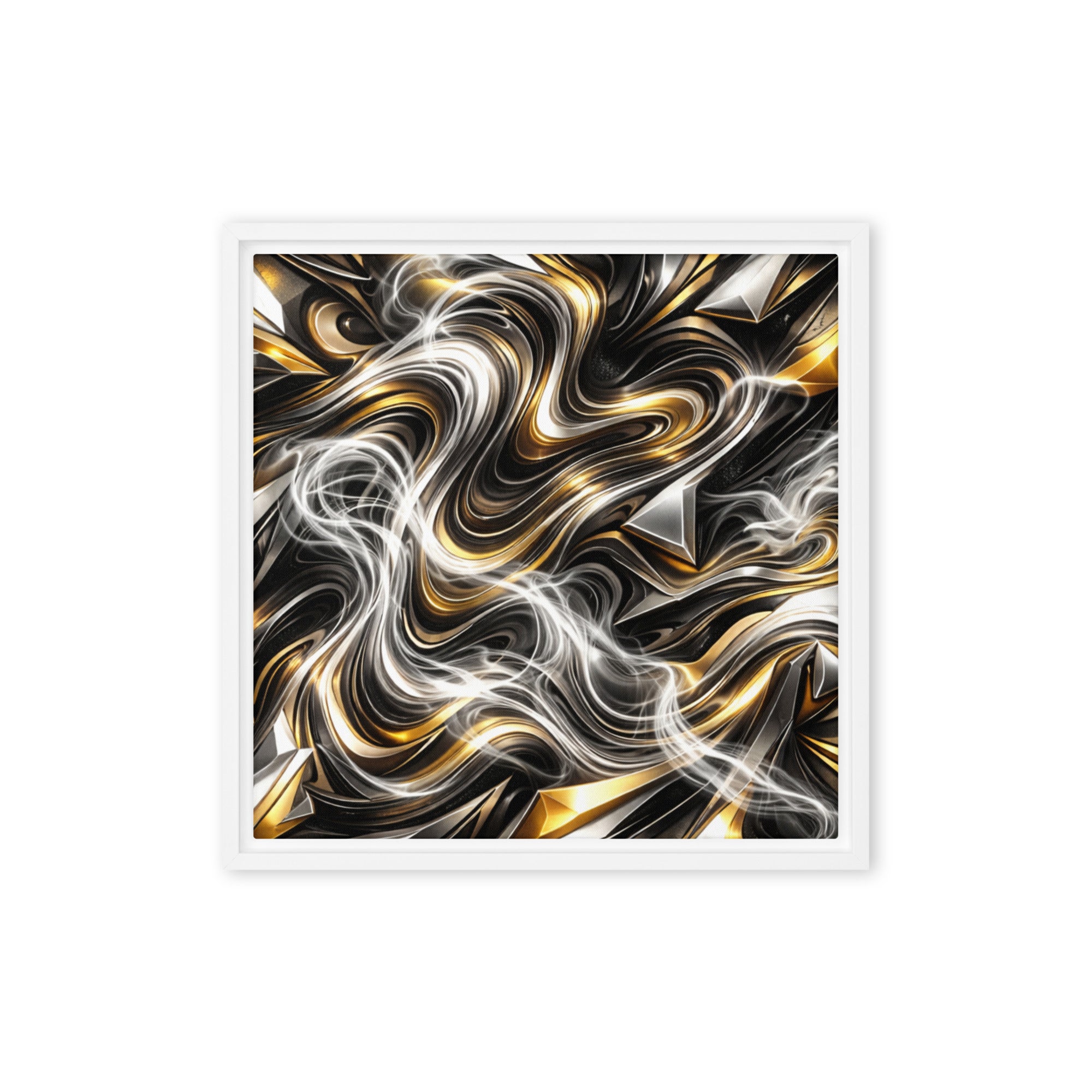 Ouro framed canvas print product image in brown frame, 12 x 16 inch universal size