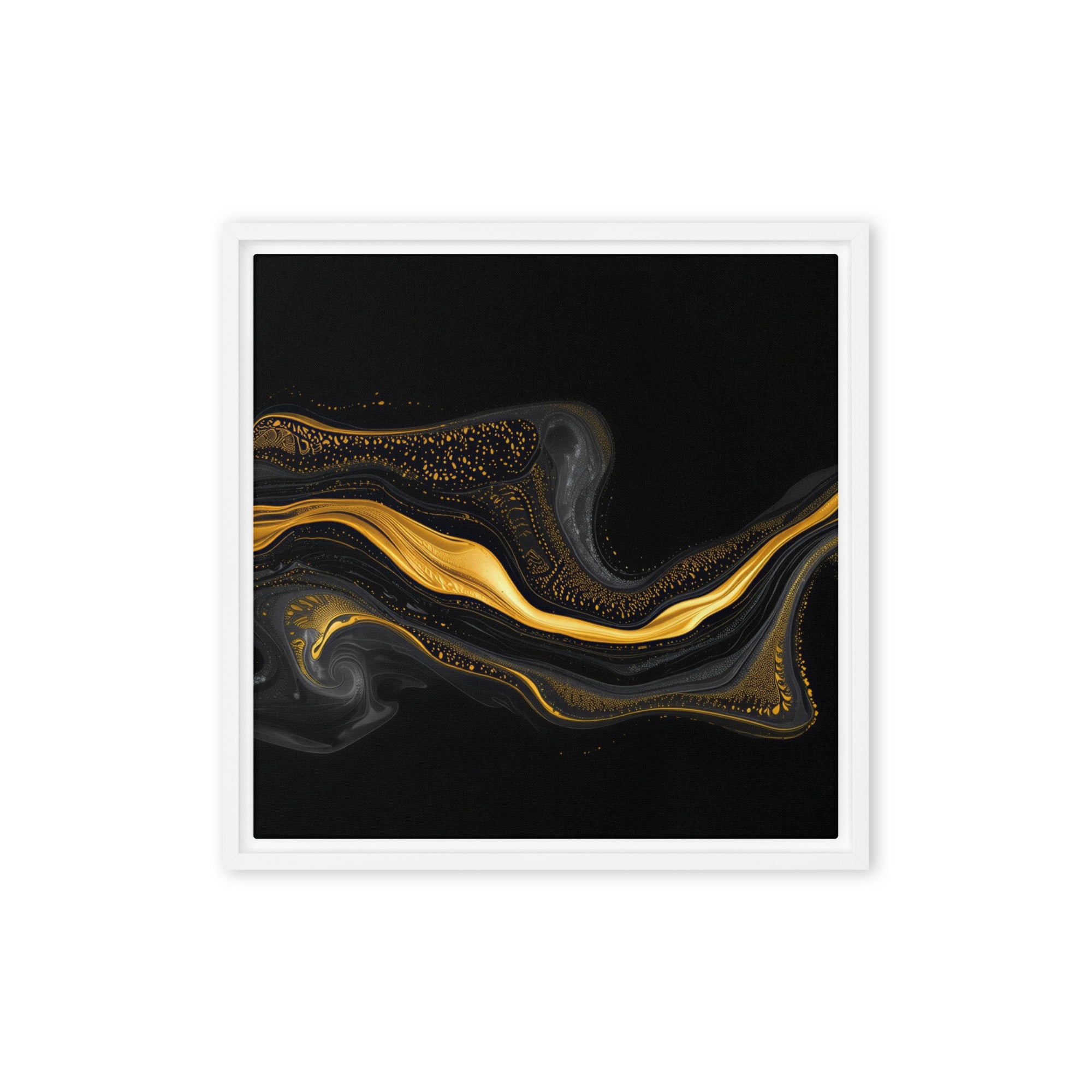 Filon framed canvas print shown in front view in brown frame, 16 x 20 inch universal size