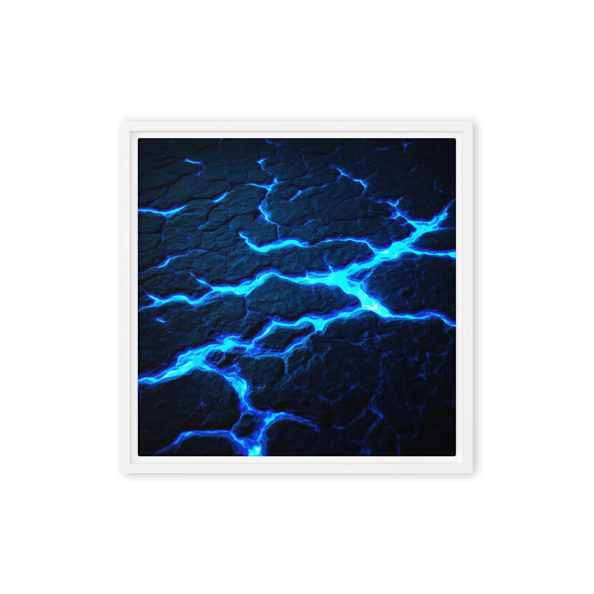 Dacite wall art product image as a framed canvas print in brown frame, 18 x 24 inch large size