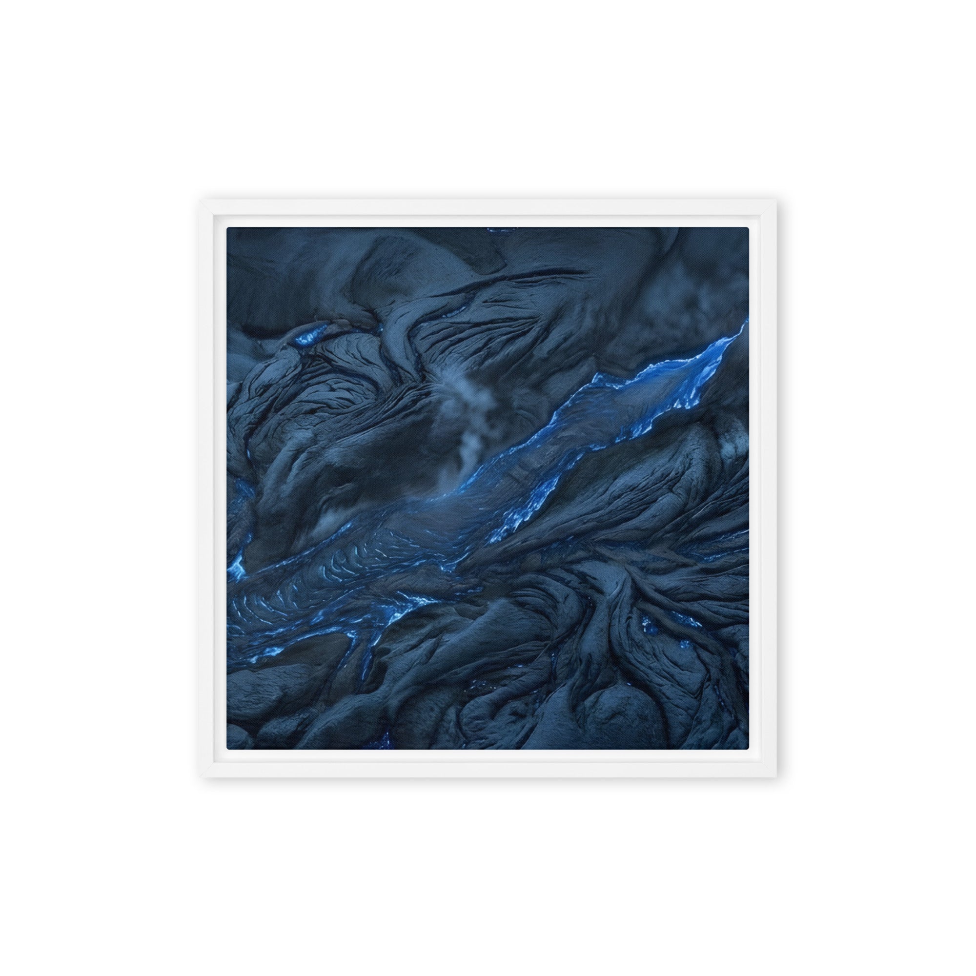 Vent wall art product image as a framed canvas print in brown frame, 18 x 24 inch large size