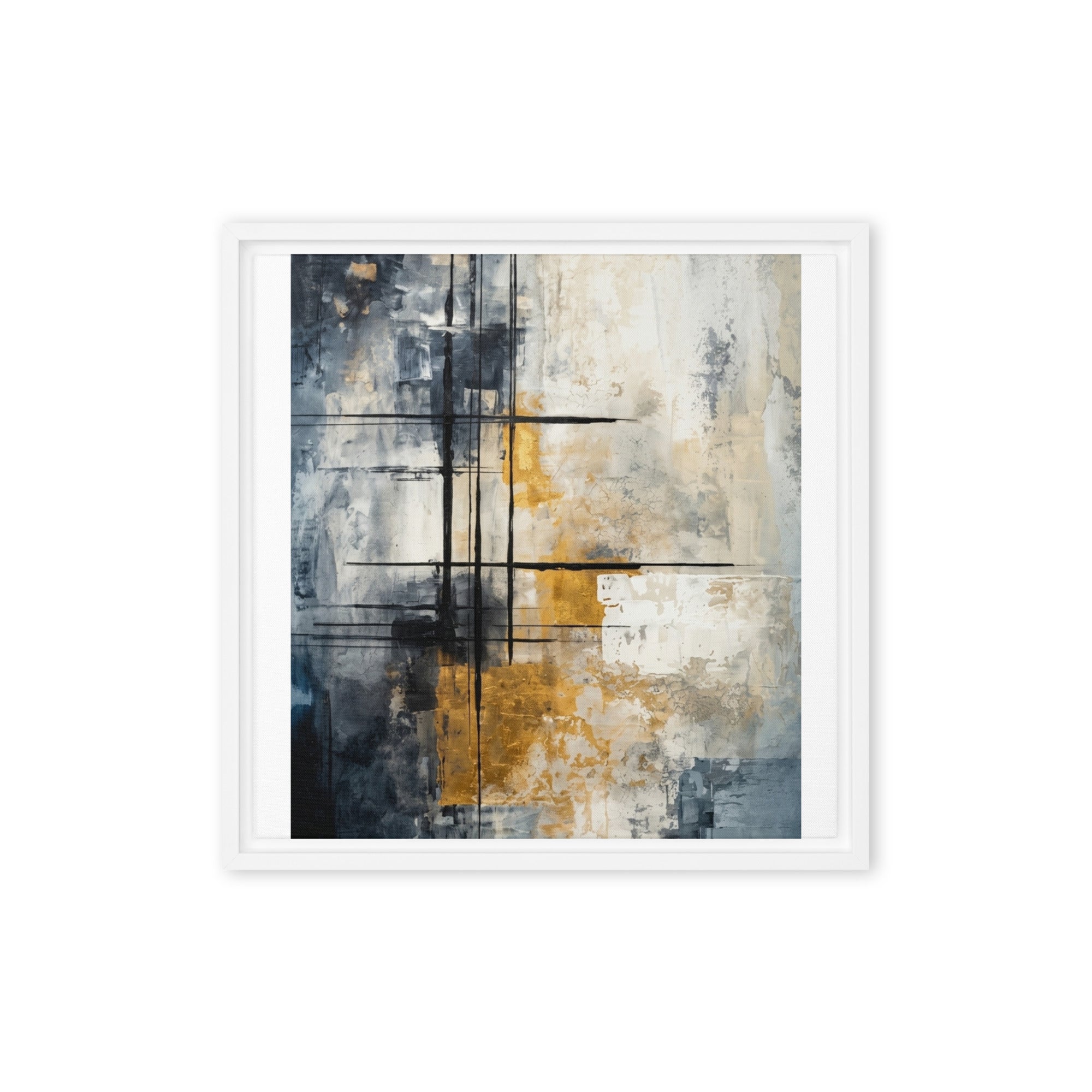 Elitist wall art product image as a framed canvas print in brown frame, 18 x 24 inch large size