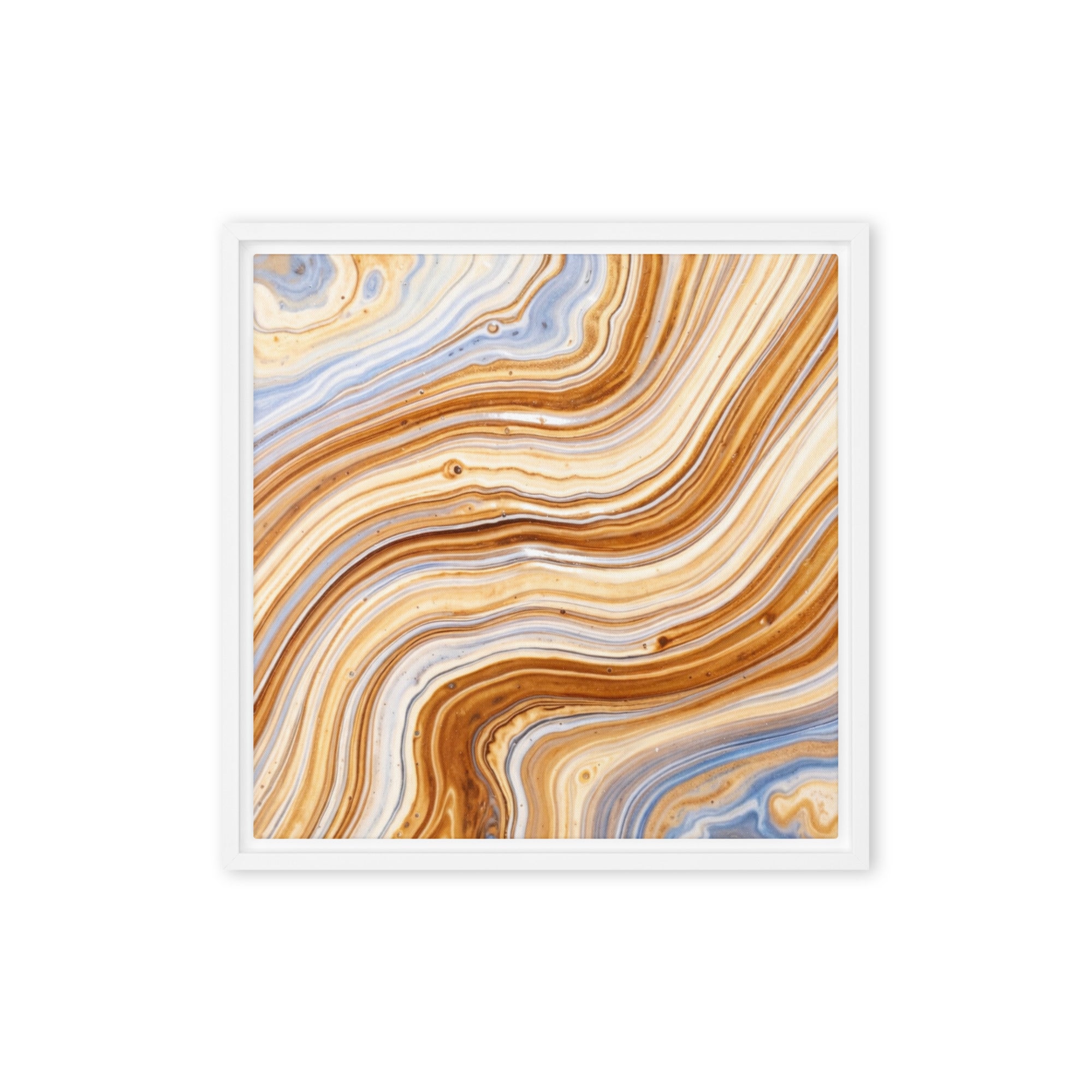 Dune wall art product image as a framed canvas print in brown frame, 18 x 24 inch large size