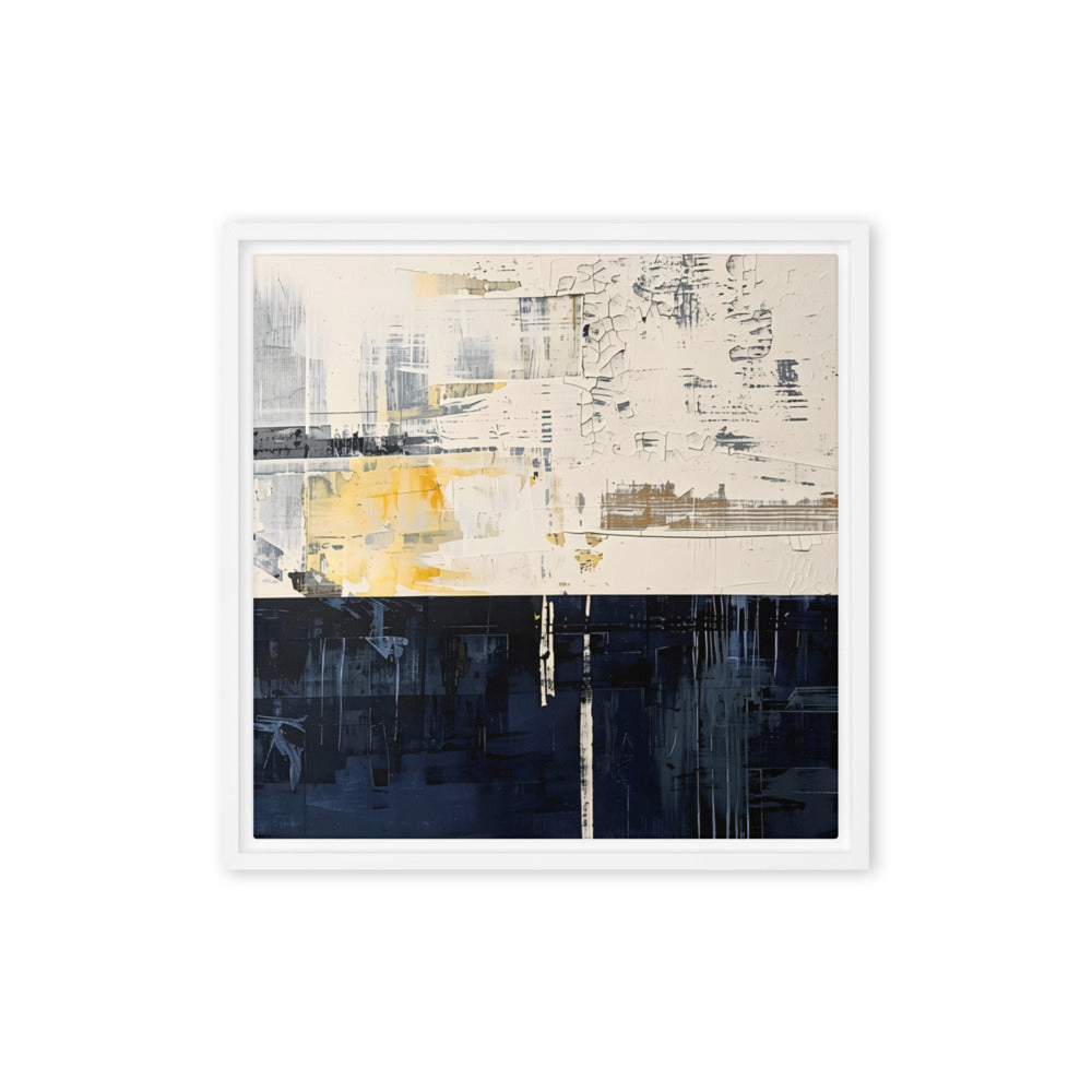 Printful official Framed Canvas mockup - White / 16″×16″