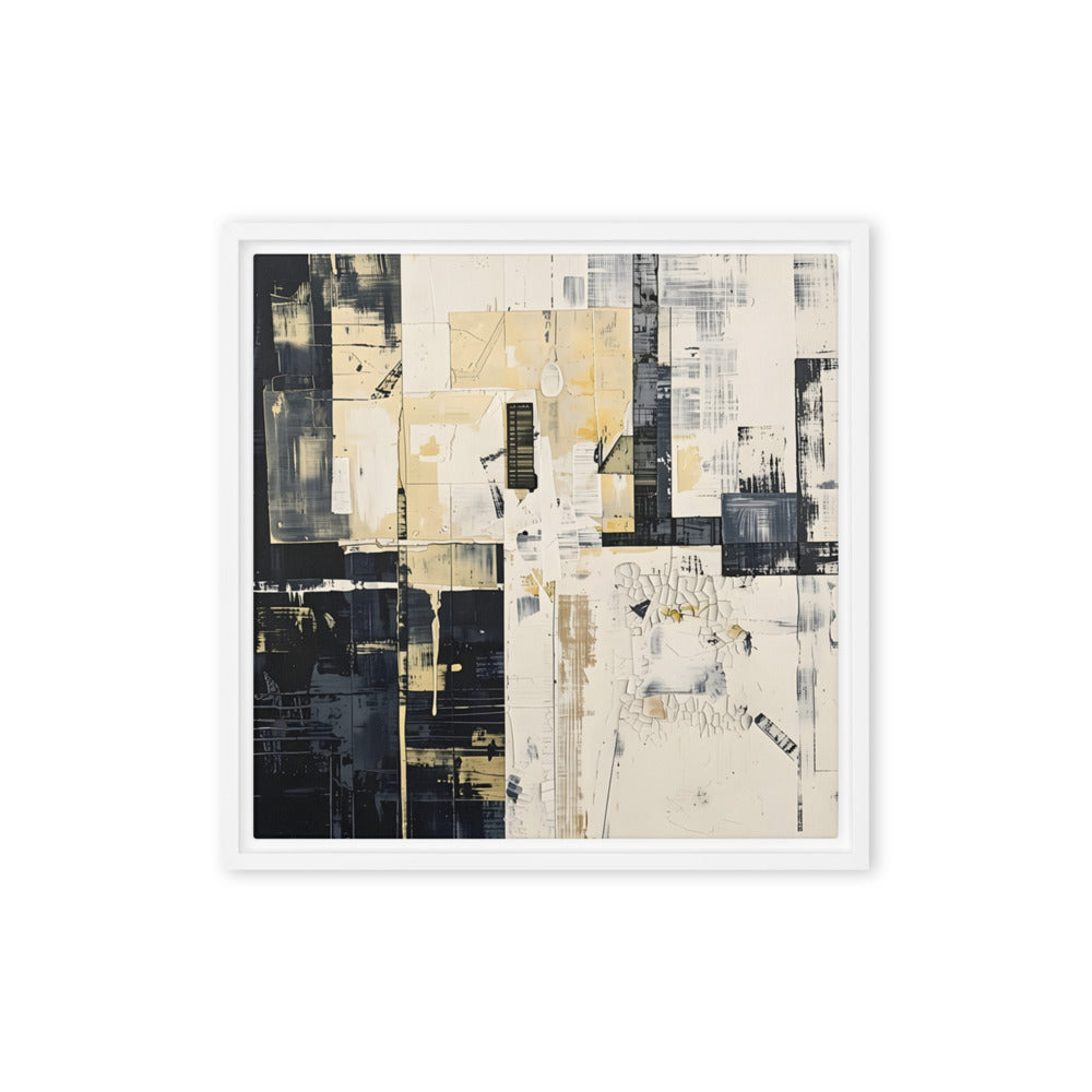 Printful official Framed Canvas mockup - White / 16″×16″