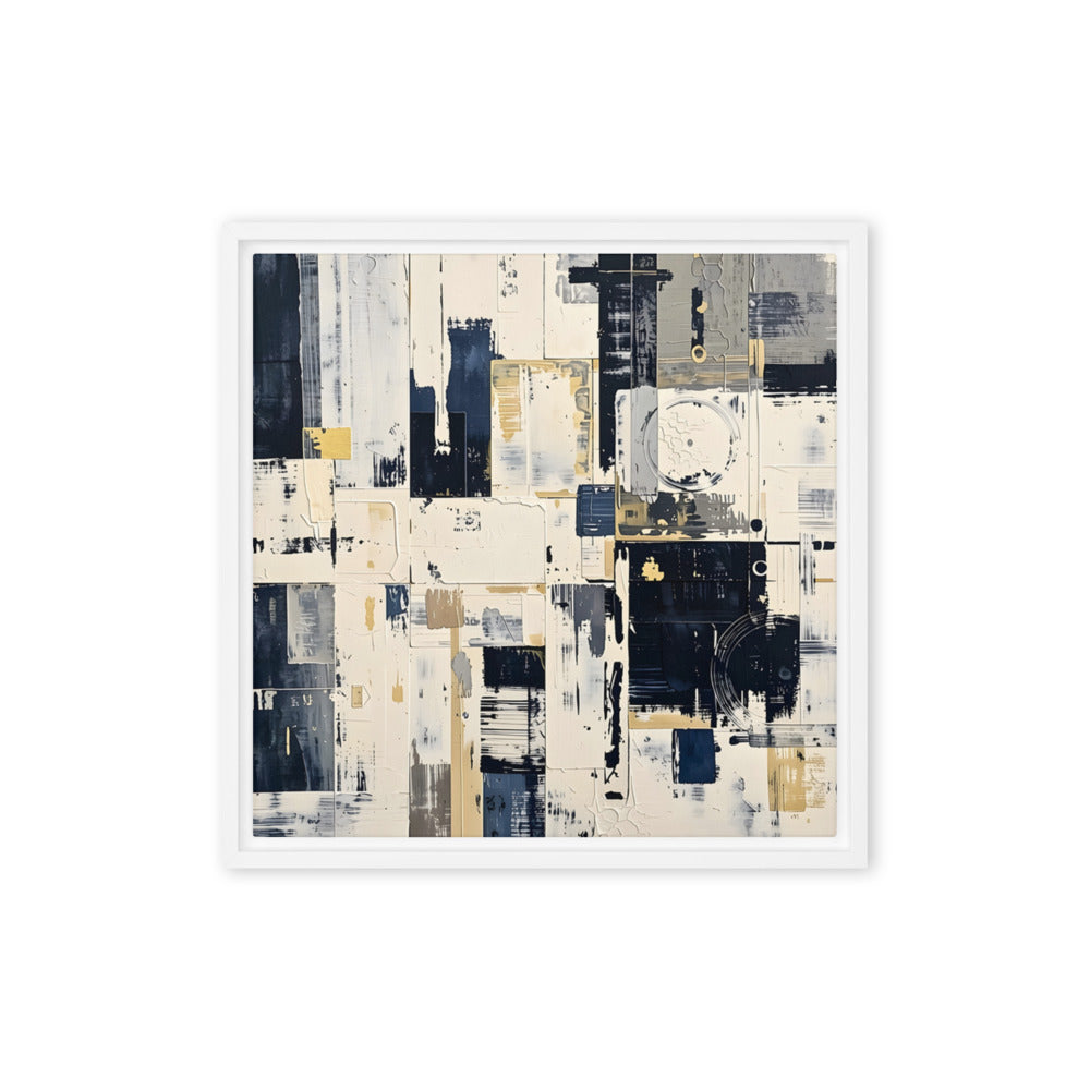 Printful official Framed Canvas mockup - White / 16″×16″