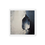 CHIP — Framed Canvas, White, 16×16