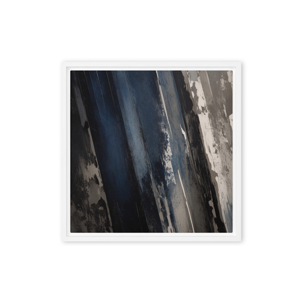 DRAG — Framed Canvas, White, 16×16