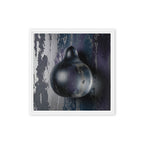 DROP — Framed Canvas, White, 16×16