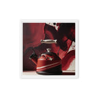 CARAFE — Framed Canvas, White, 16×16