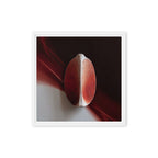 AMPHORA — Framed Canvas, White, 16×16