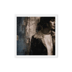 CORRIDOR — Framed Canvas, White, 16×16