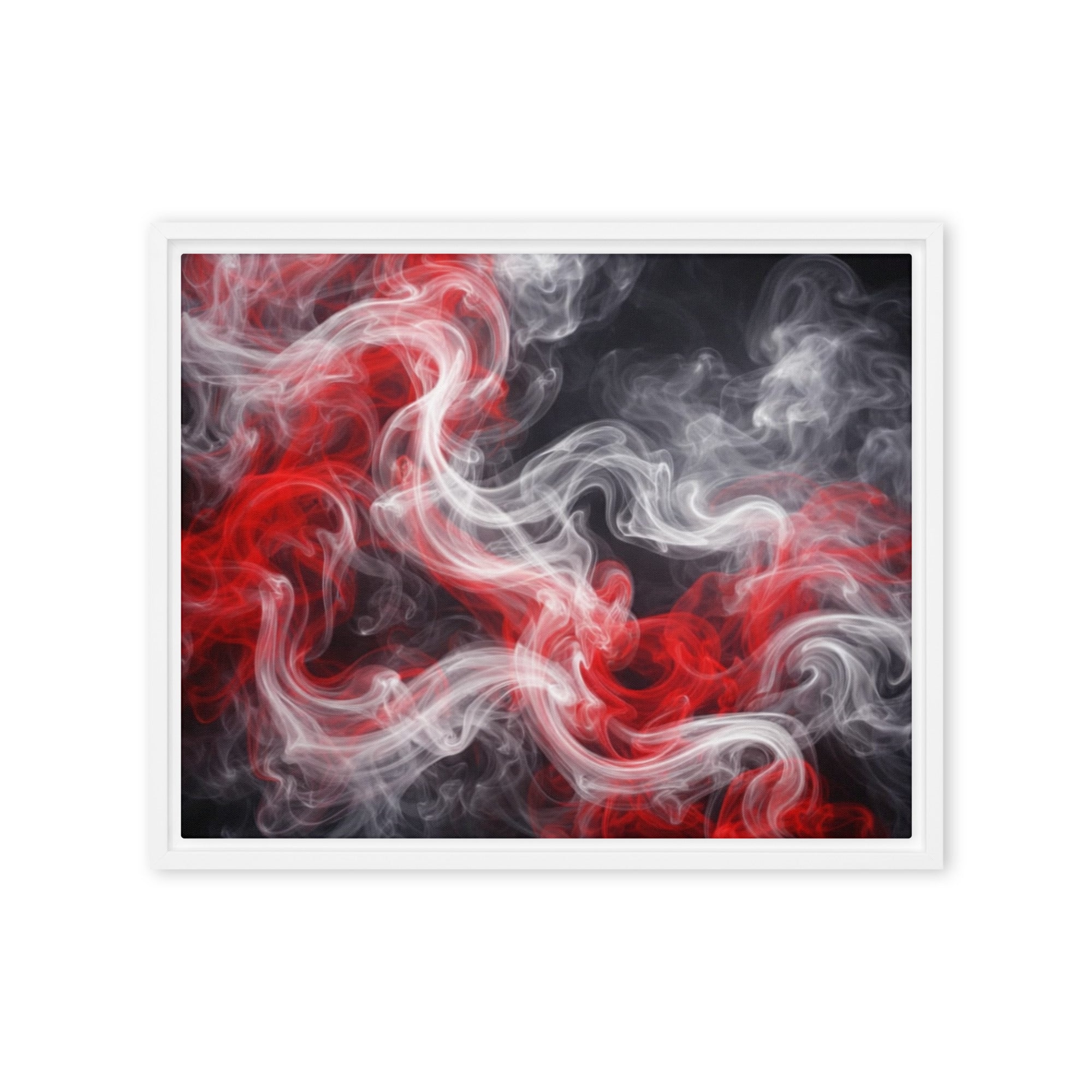 Charged framed canvas print with product details shown in 16 x 20 inch universal size