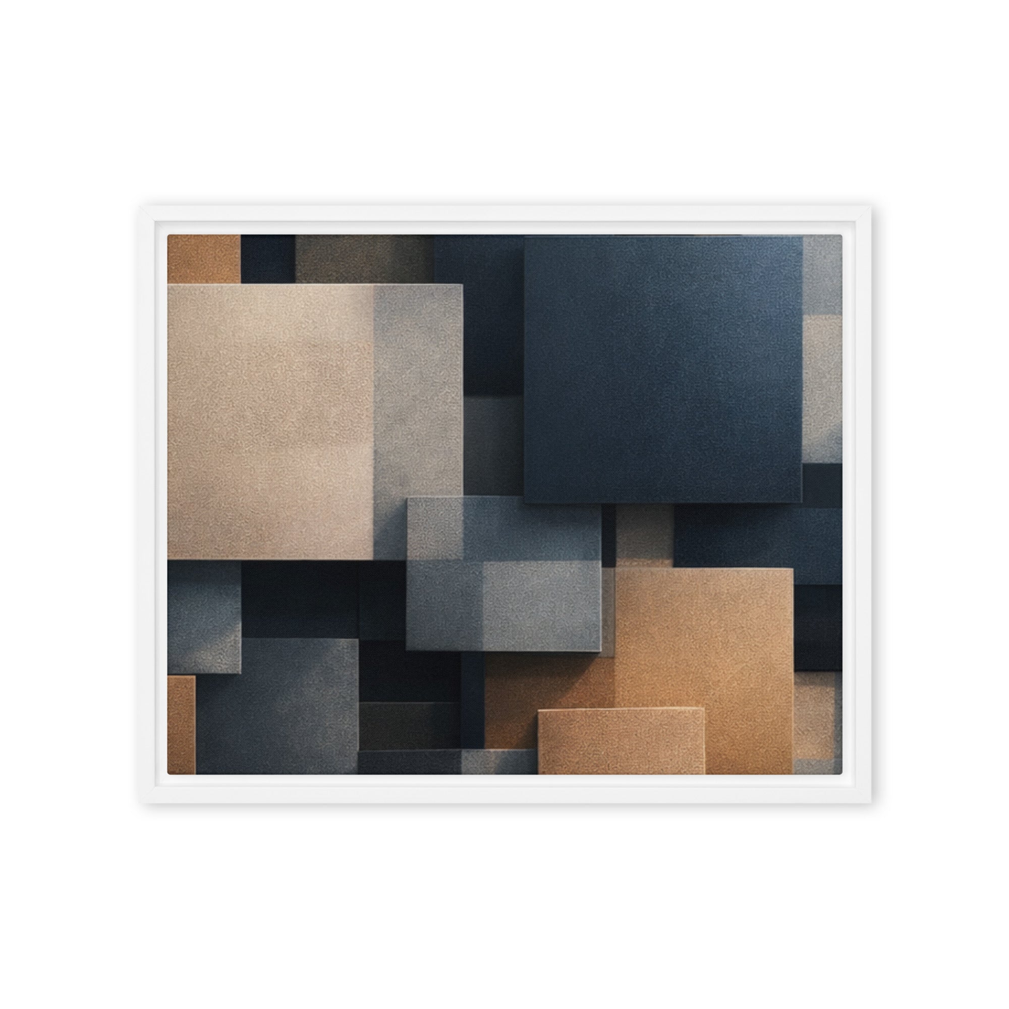 Monolith framed canvas print wall display image in brown frame, 20 x 30 inch large size