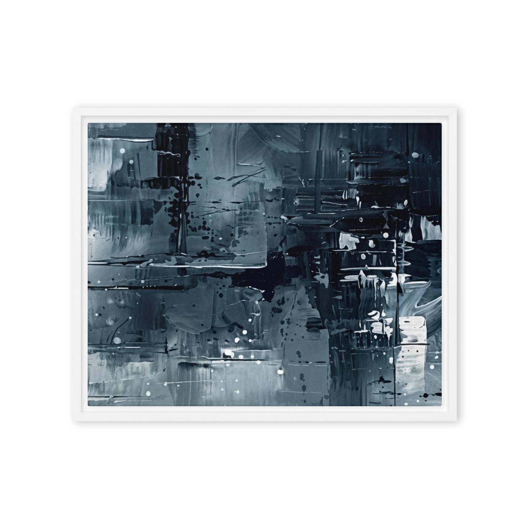 Amidst framed canvas print wall display image in brown frame, 20 x 30 inch large size