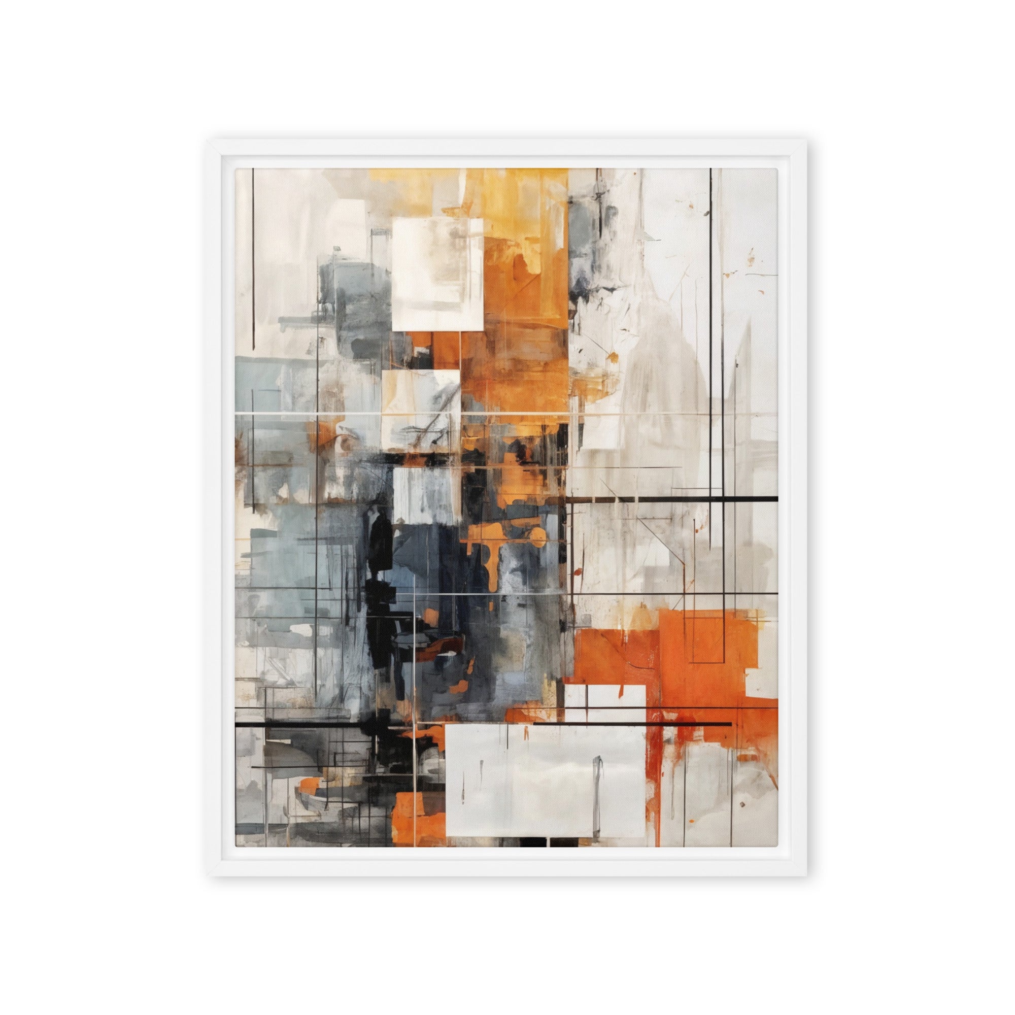 Corrupt framed canvas print wall display image in brown frame, 20 x 30 inch large size