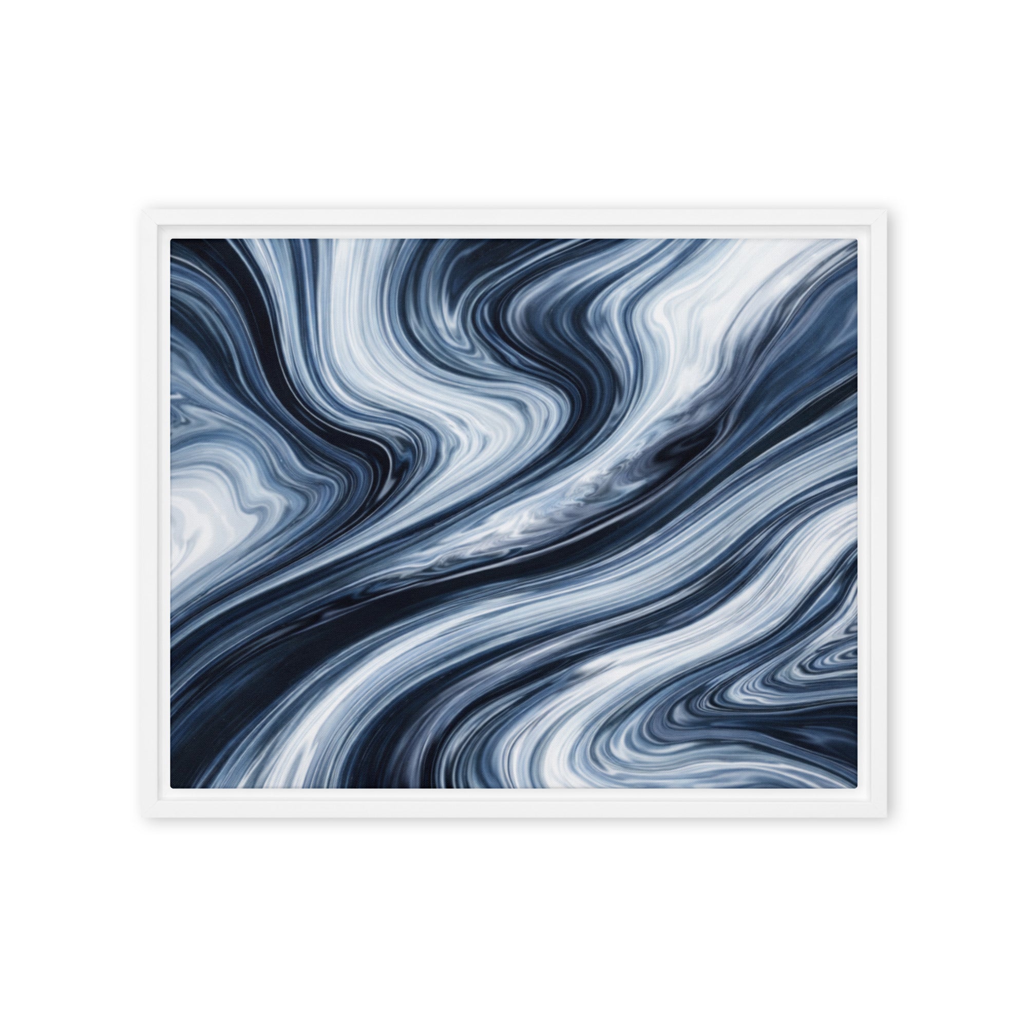 Vision framed canvas print product view in brown frame, 18 x 24 inch large size