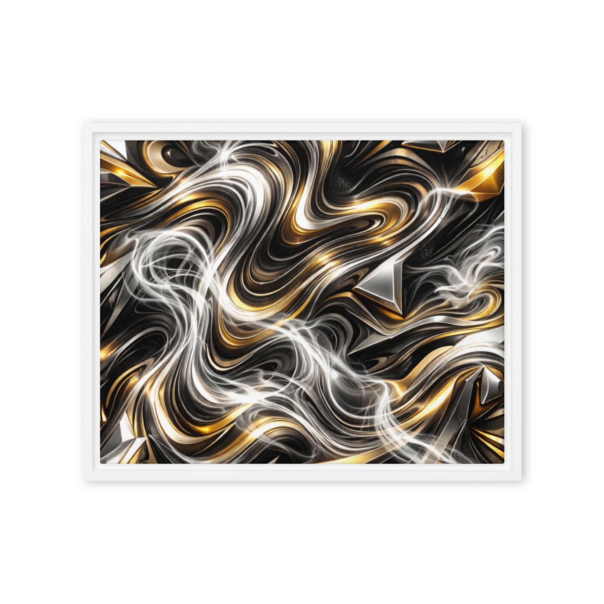 Ouro framed canvas print front-facing product image in brown frame, 16 x 20 inch universal size