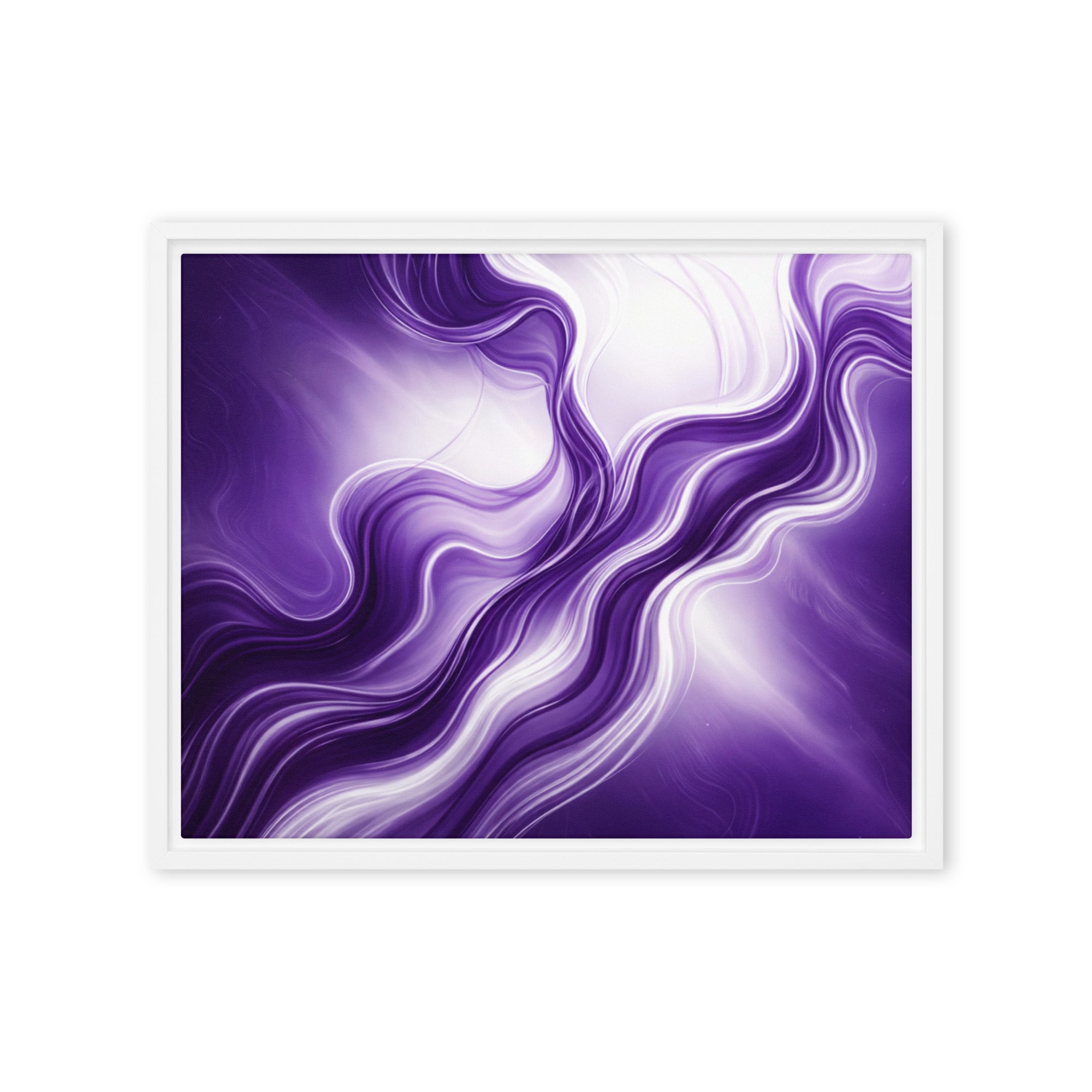 Silk framed canvas print product view in brown frame, 24 x 36 inch statement piece