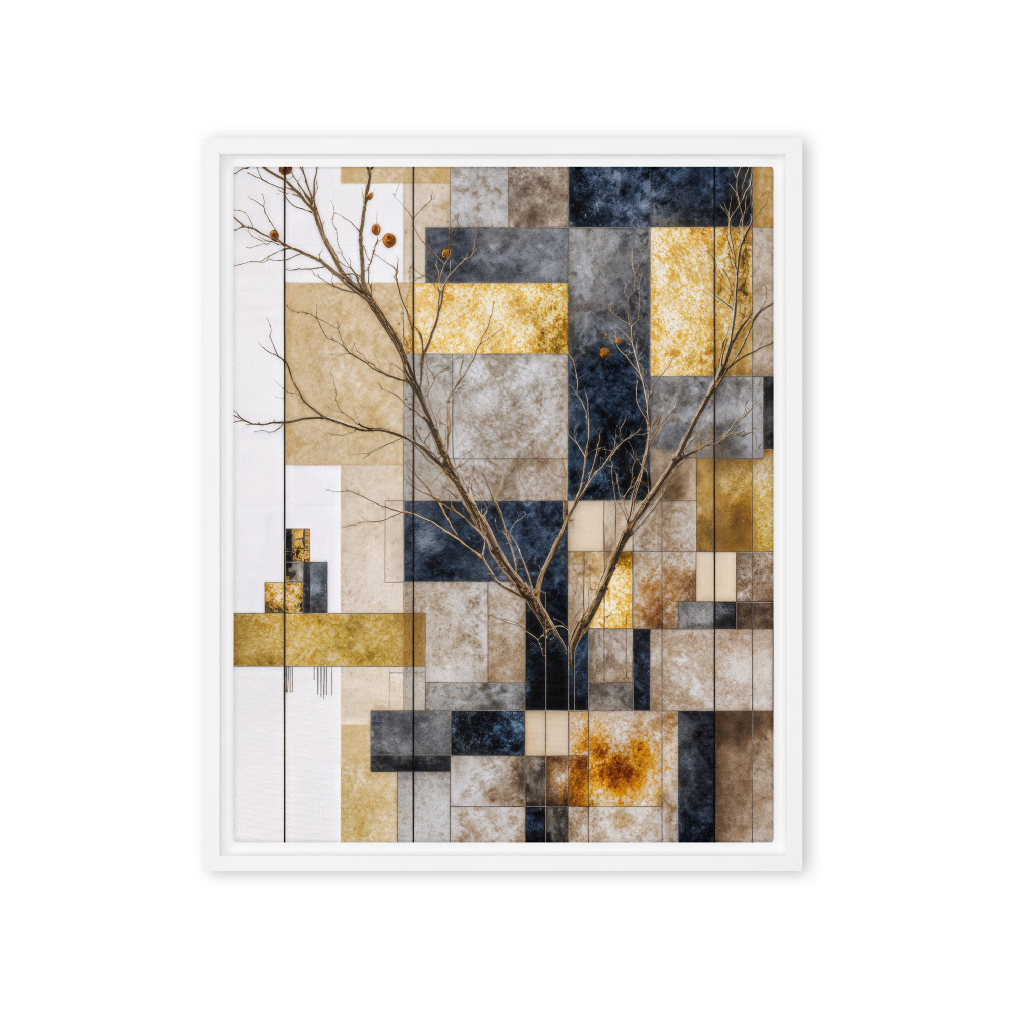 Aurelius framed canvas print product image in brown frame, 12 x 18 inch universal size