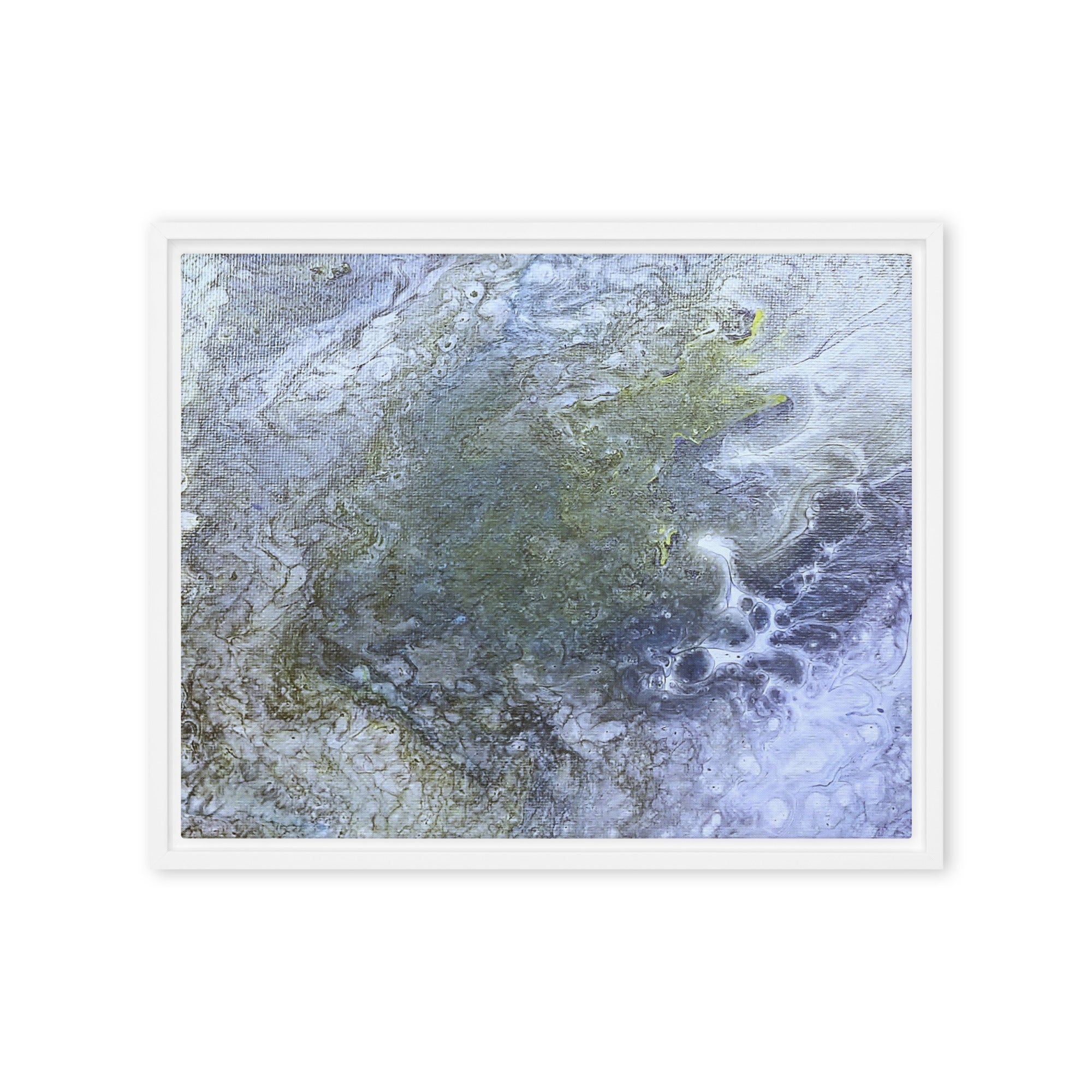 Shallows framed canvas studio series wall display image in brown frame, 20 x 30 inch large size