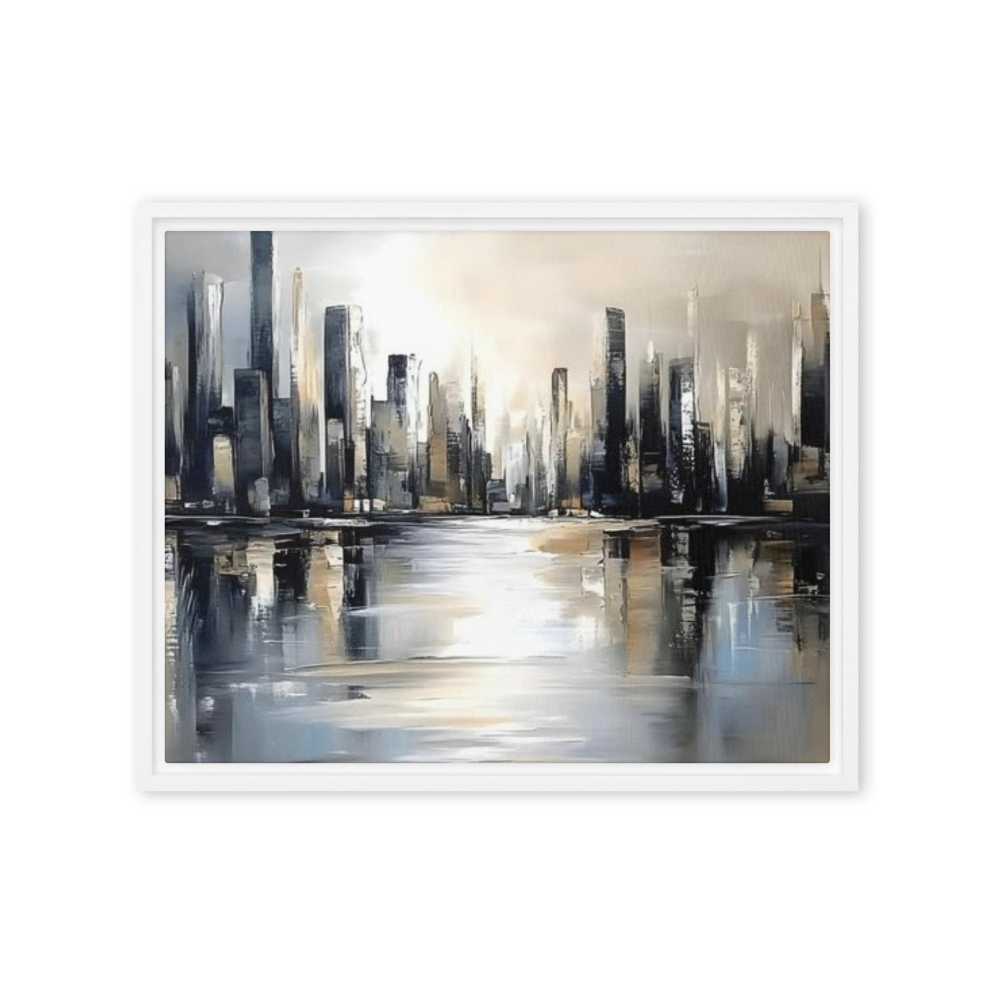 Sharps framed canvas print wall display image in brown frame, 20 x 30 inch large size