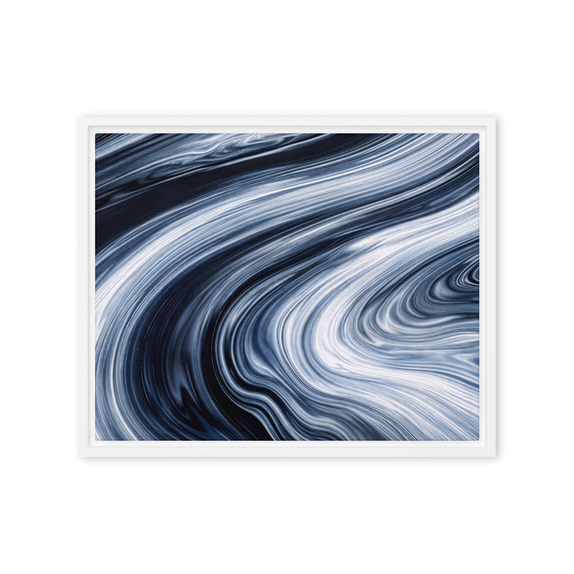 Vortex framed canvas print wall display image in brown frame, 20 x 30 inch large size