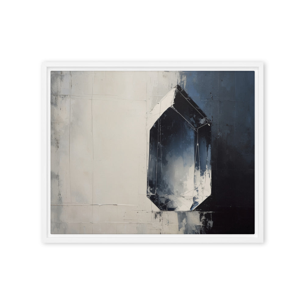 CHIP — Framed Canvas, White, 16×20