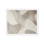 JACQUARD — Framed Canvas, White, 16×20