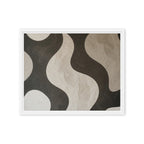 TWILL — Framed Canvas, White, 16×20