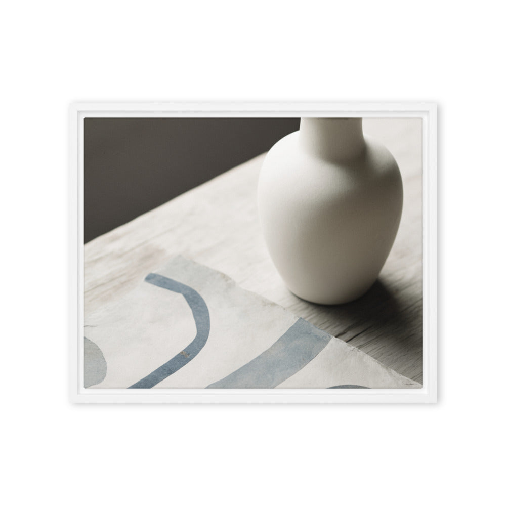 VESSEL — Framed Canvas, White, 16×20