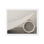 CAMFER — Framed Canvas, White, 16×20
