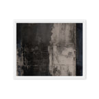 BARRIER — Framed Canvas, White, 16×20