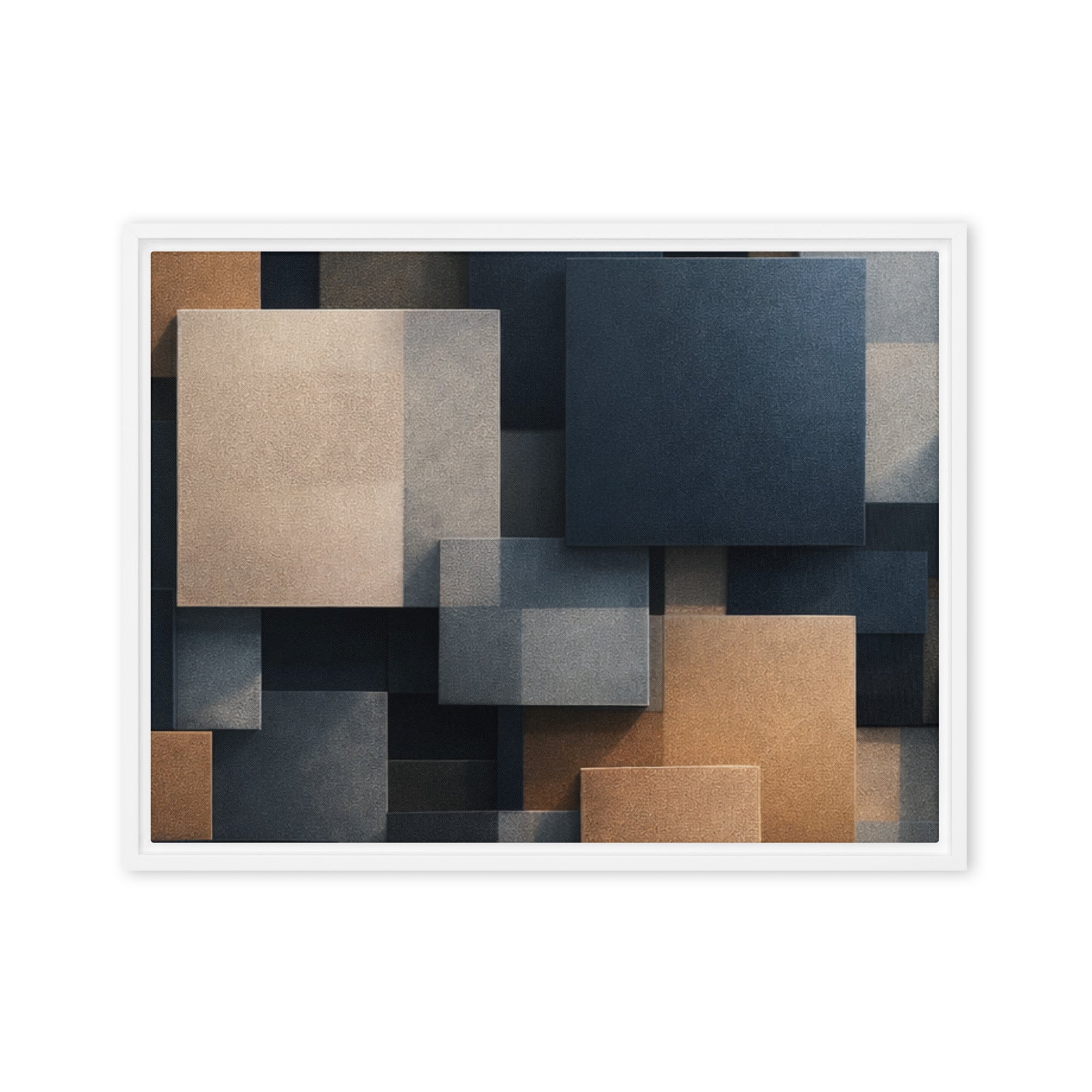 Monolith framed canvas print image for product listing in white frame, 8 x 10 inch universal size