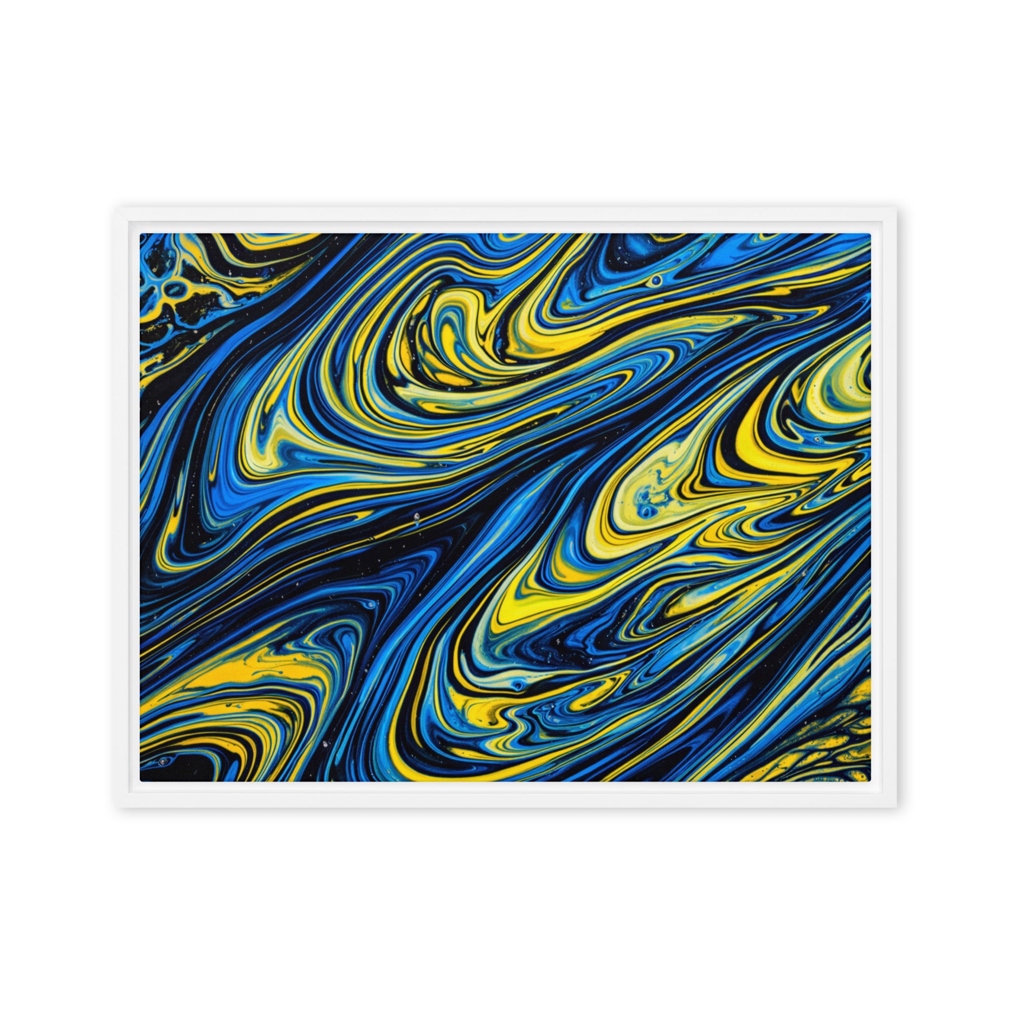 Coral framed canvas print image for product listing in white frame, 8 x 10 inch universal size