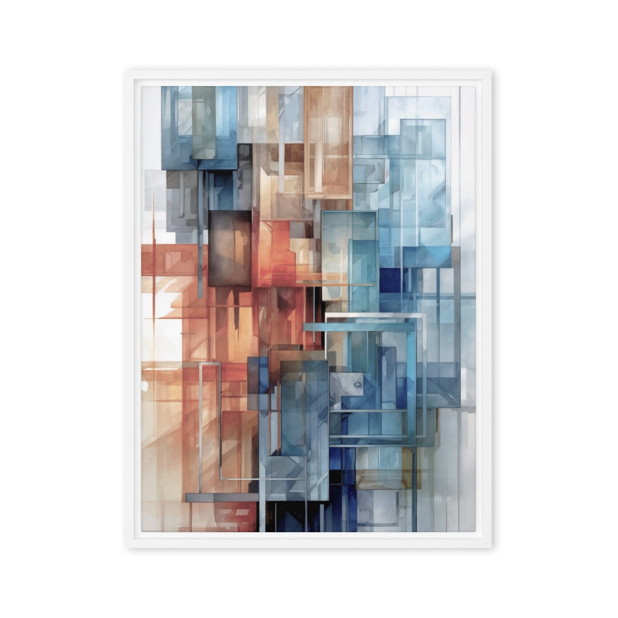 Future framed canvas print image for product listing in brown frame, 20 x 30 inch large size