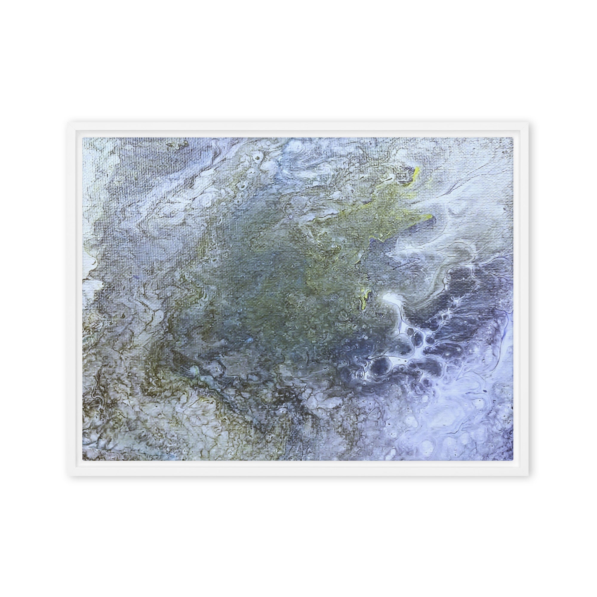 Shallows framed canvas studio series image for product listing in white frame, 8 x 10 inch universal size