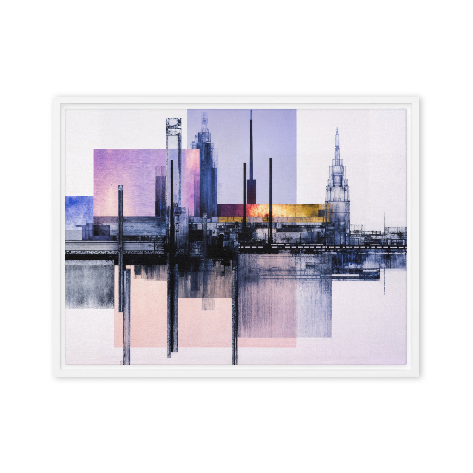 Escapes framed canvas print image for product listing in white frame, 8 x 10 inch universal size